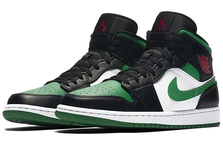 Air Jordan 1 Mid 'Green Toe'