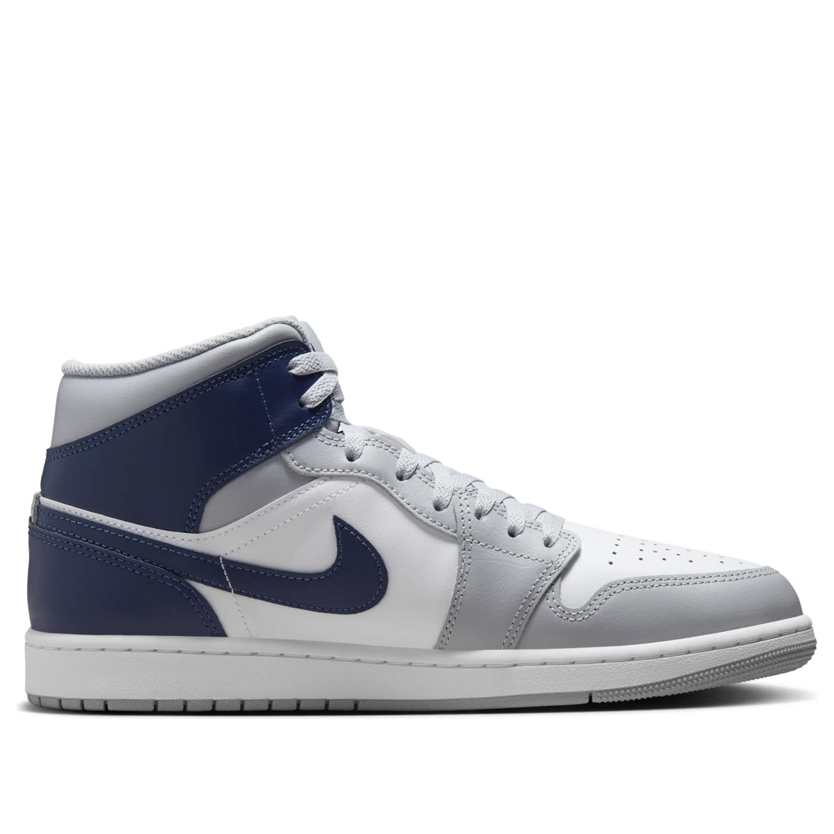 Air Jordan 1 Mid 'Wolf Grey Midnight Navy'