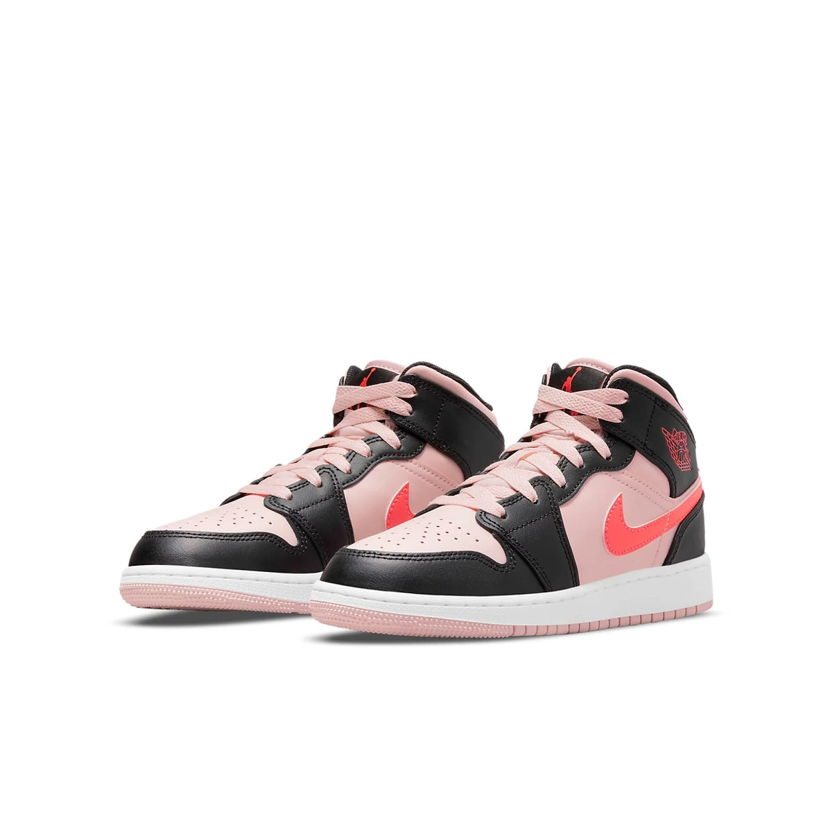 Air Jordan 1 Mid 'Black Pink Crimson'