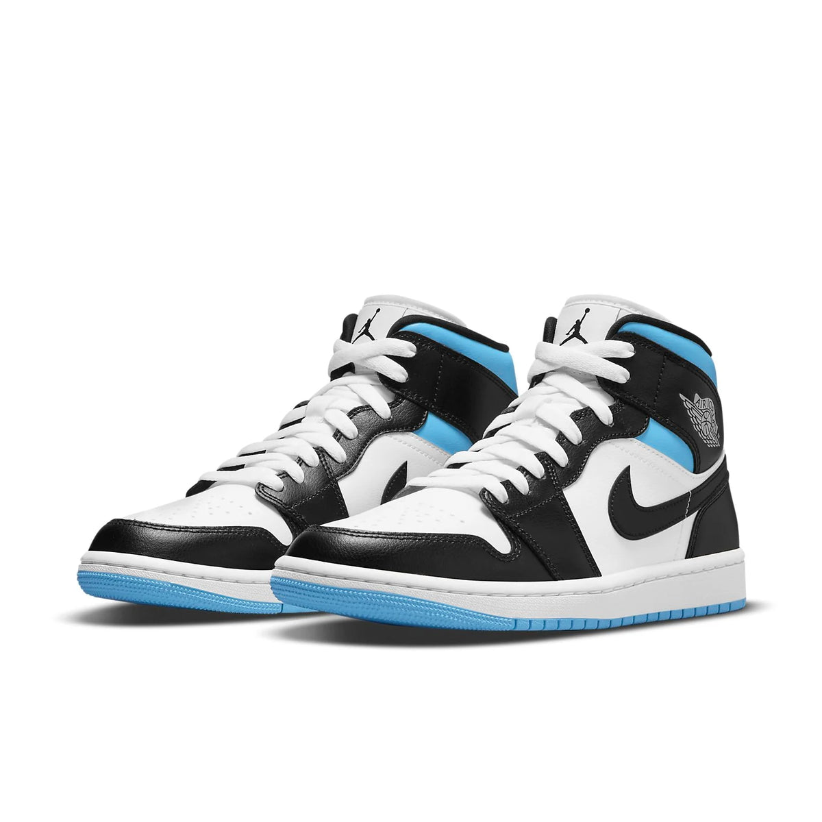 Air Jordan 1 Mid 'University Blue Black White'