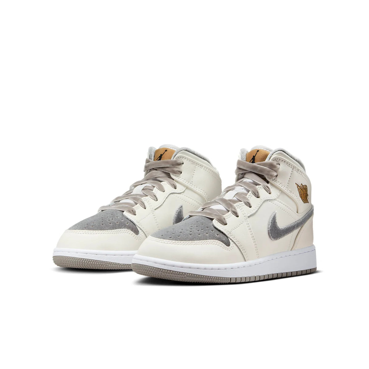 Air Jordan 1 Mid 'Grey Velvet Toe'