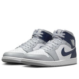 Air Jordan 1 Mid 'Wolf Grey Midnight Navy'