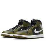 Air Jordan 1 Mid 'Black Medium Olive'
