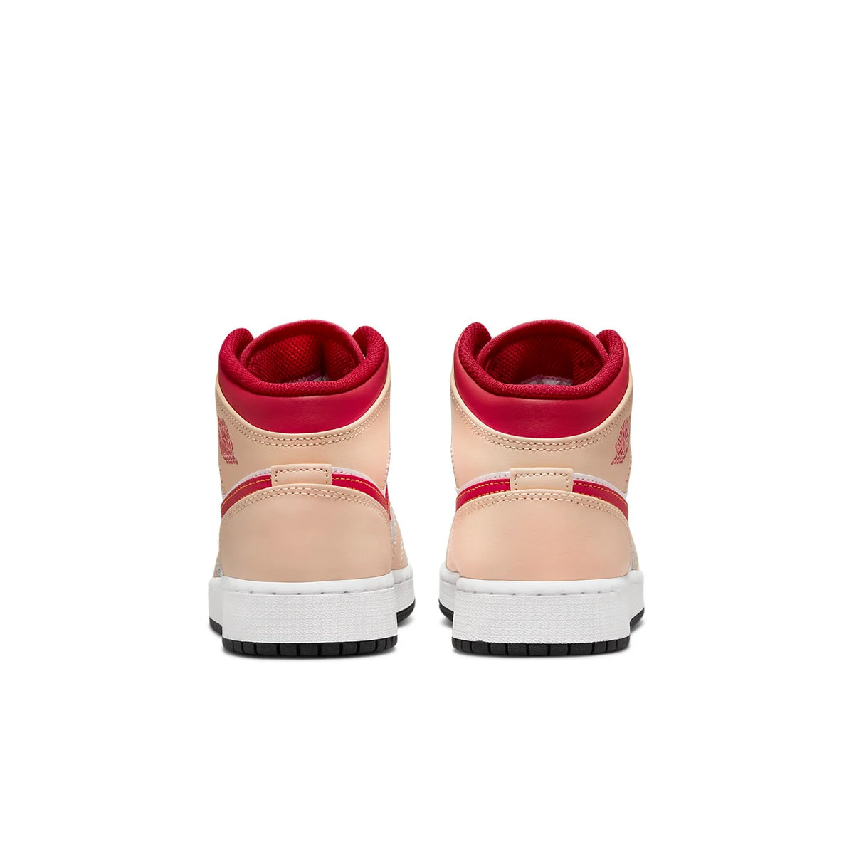 Air Jordan 1 Mid 'Light Curry Cardinal Red'