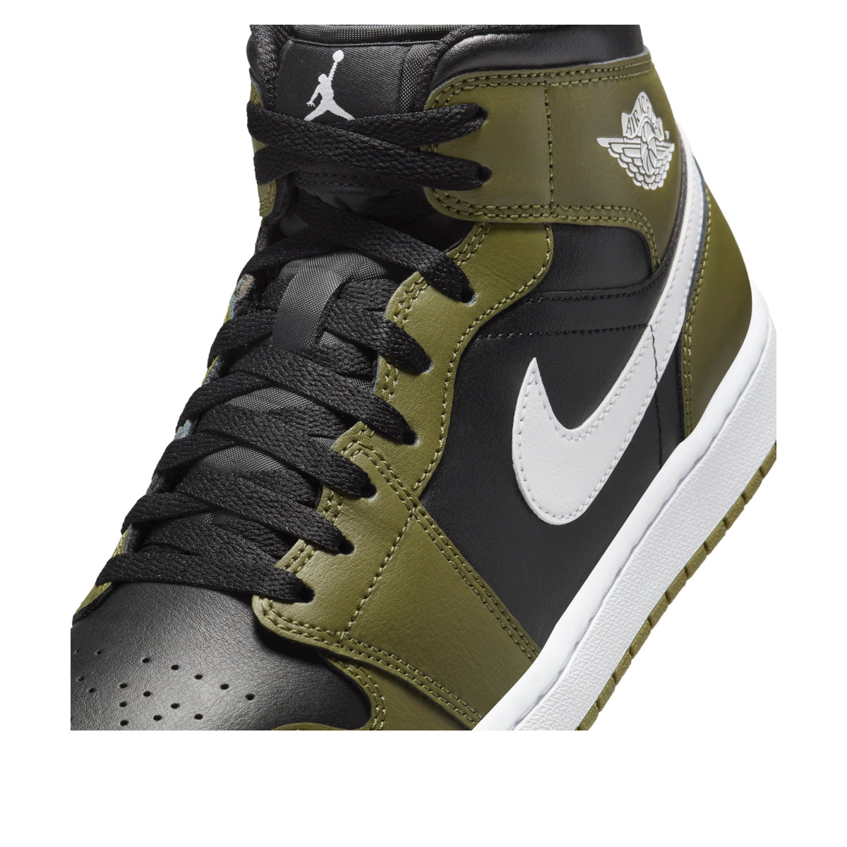 Air Jordan 1 Mid 'Black Medium Olive'