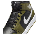 Air Jordan 1 Mid 'Black Medium Olive'