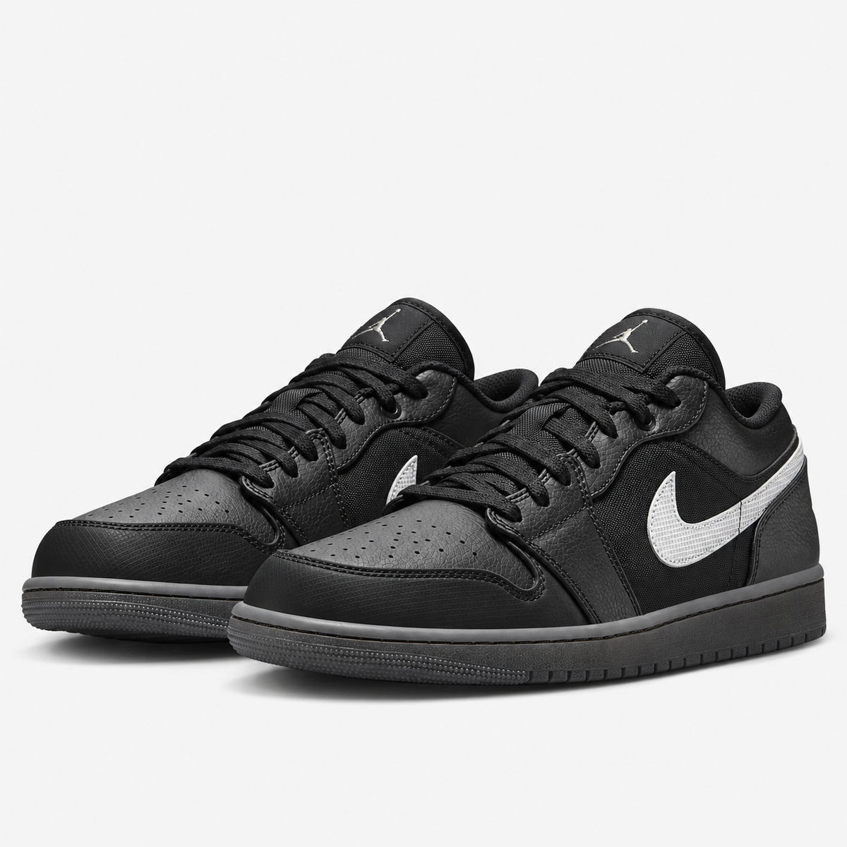 Air Jordan 1 Low 'Black White Dark Smoke Grey'