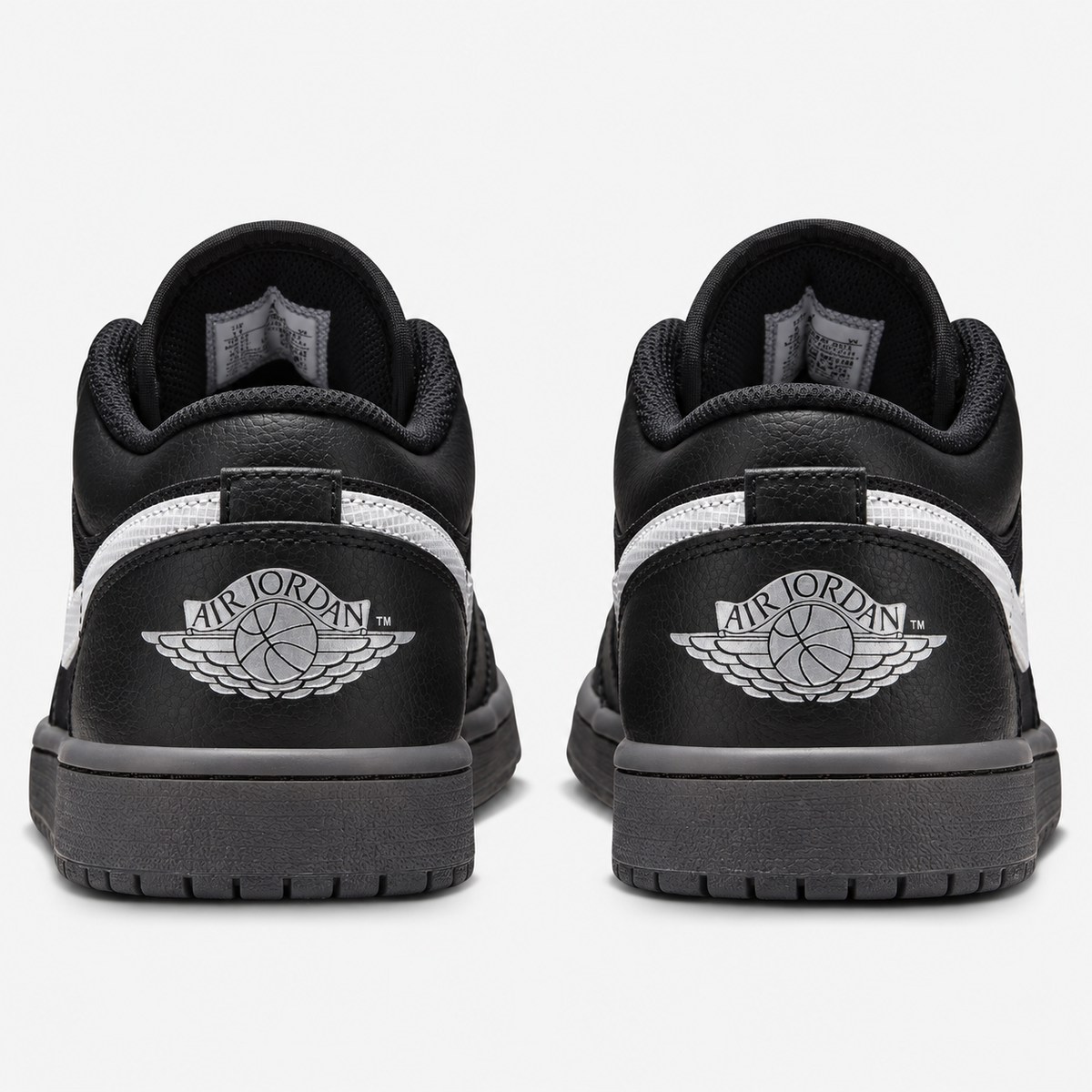 Air Jordan 1 Low 'Black White Dark Smoke Grey'