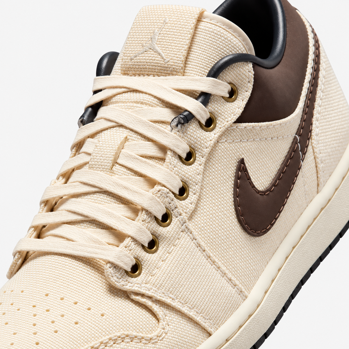 Air Jordan 1 Low Premium 'Pale Ivory Off Noir Baroque Brown'