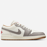 Air Jordan 1 Low 'Sail Fire Red College Grey'