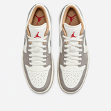 Air Jordan 1 Low 'Sail Fire Red College Grey'
