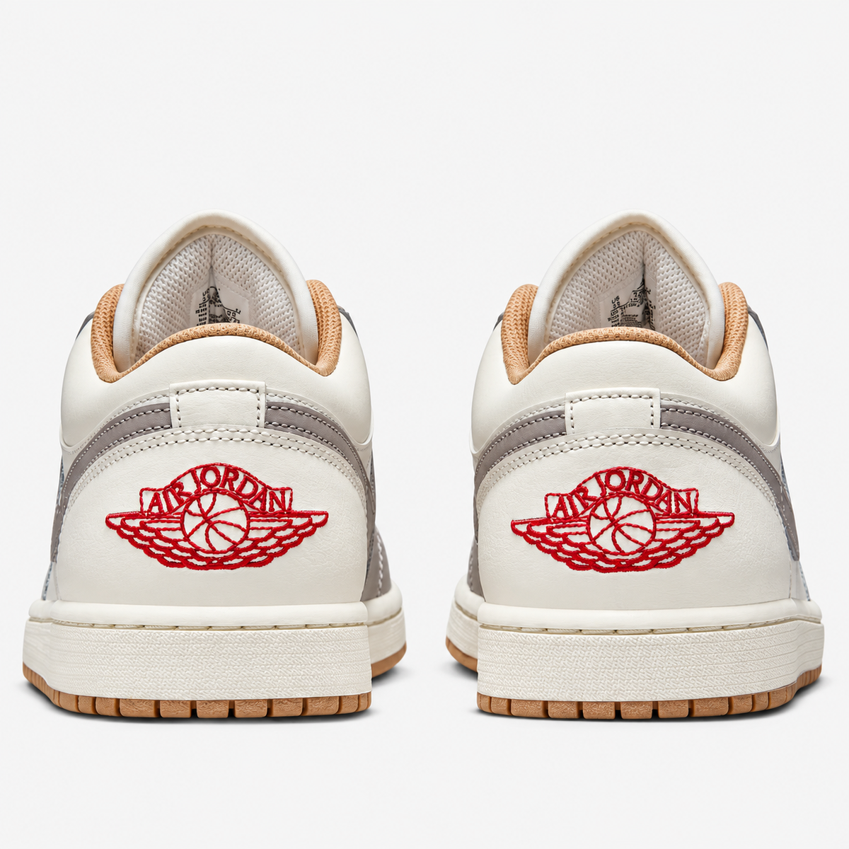Air Jordan 1 Low 'Sail Fire Red College Grey'