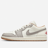 Air Jordan 1 Low 'Sail Fire Red College Grey'