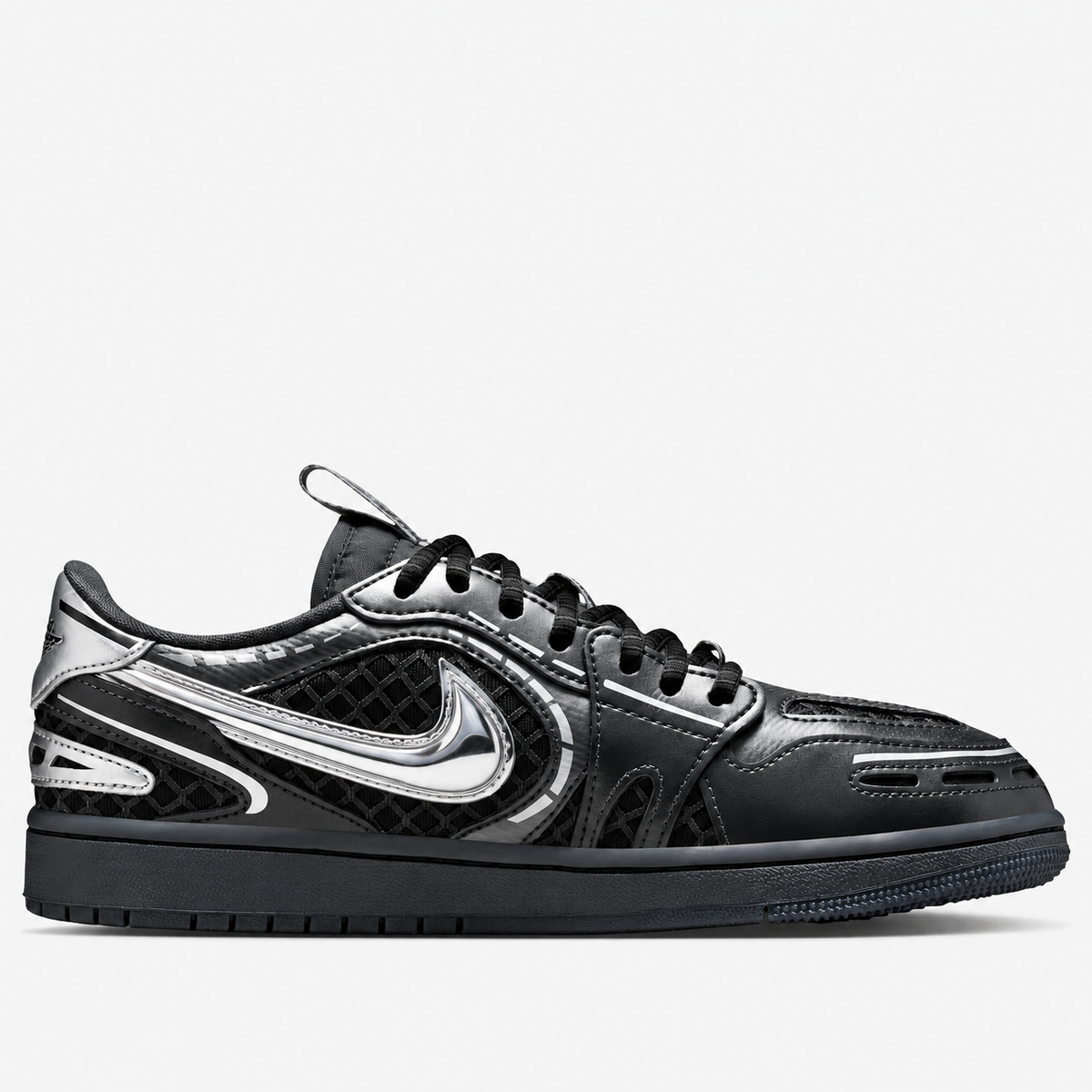 Air Jordan 1 Low Method of Make V3 'Black Metallic Silver'