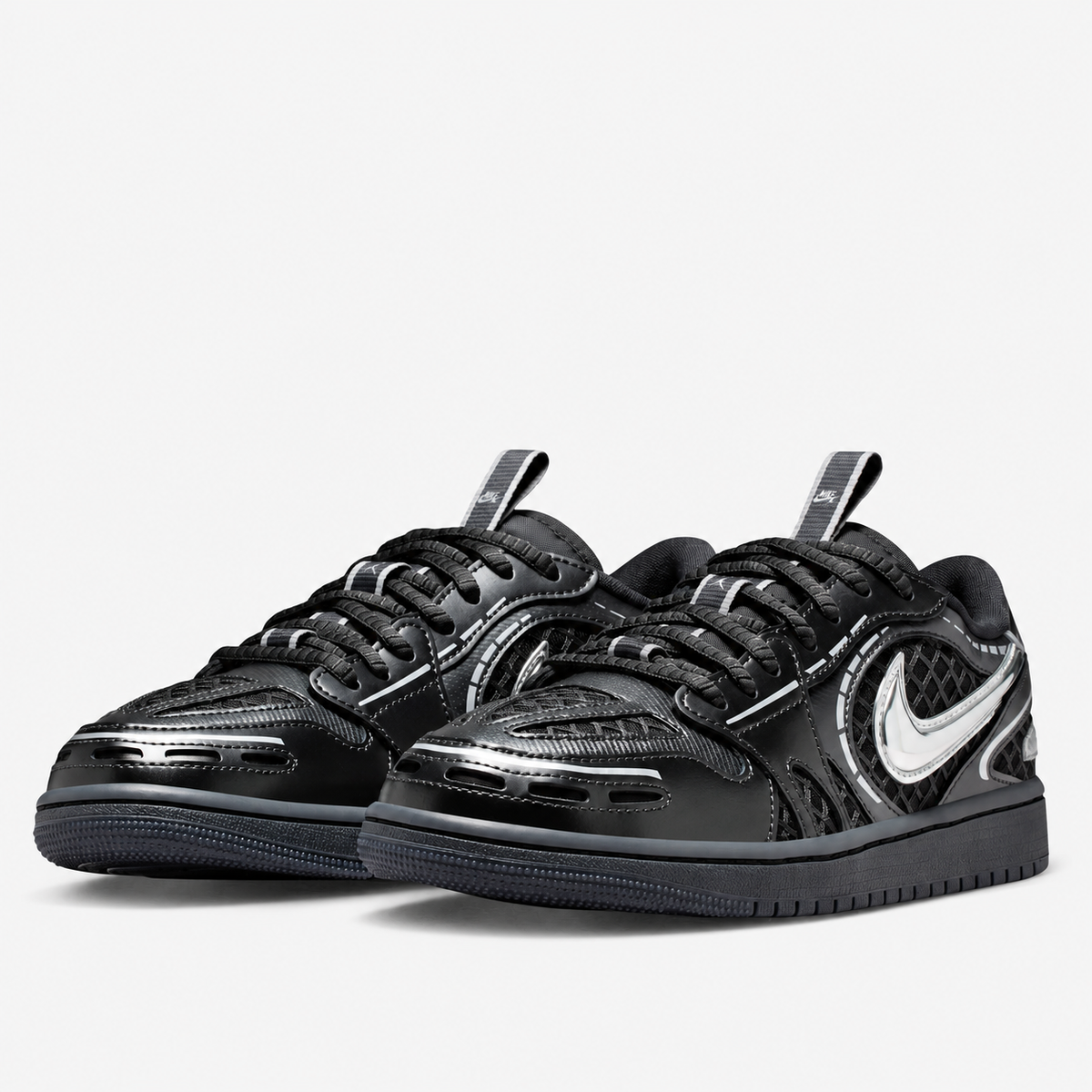 Air Jordan 1 Low Method of Make V3 'Black Metallic Silver'
