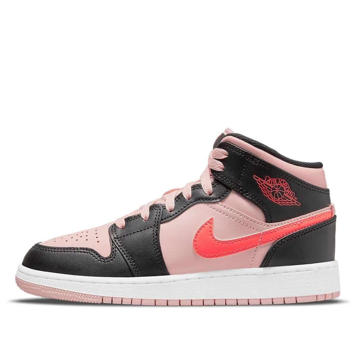 Air Jordan 1 Mid 'Black Pink Crimson'