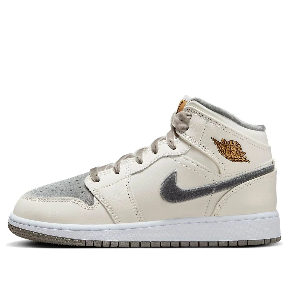 Air Jordan 1 Mid 'Grey Velvet Toe'