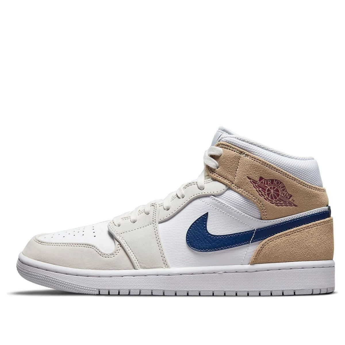 Air Jordan 1 Mid 'White Khaki Blue Void'