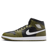 Air Jordan 1 Mid 'Black Medium Olive'