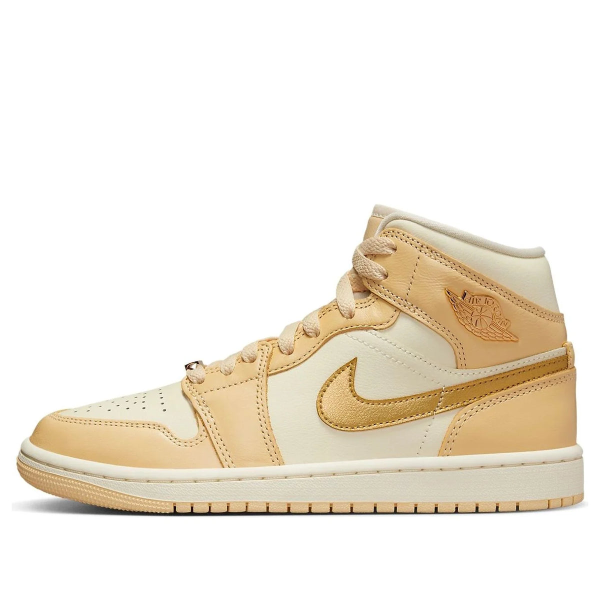 Air Jordan 1 Mid 'Pale Vanilla Gold'